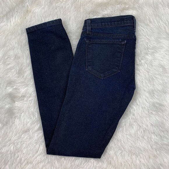 J Brand Pencil Leg Jeans Size 26 Dark Blue Wash 5-Pocket Stretch Denim - Picture 5 of 11